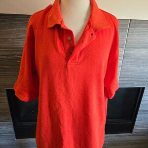 Top Flite Men's Golf Polo Shirt - Bright Orange - Size Large (L/G)